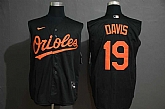 Orioles 19 Chris Davis Black Nike Cool Base Sleeveless Jersey,baseball caps,new era cap wholesale,wholesale hats